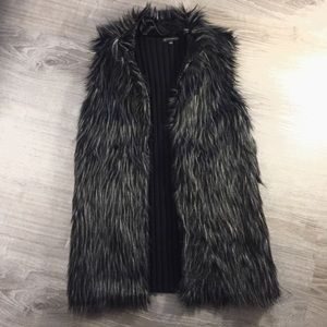 Adrianna Papell Faux Fur Vest